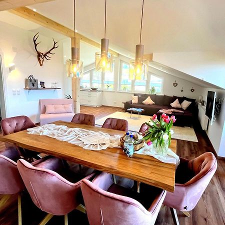 23 Neu Erbaute Ferienwohnung Mit Schloss- Und Panoramablick Halblech Buitenkant foto